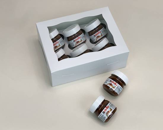 Order "Mini Nutella Jars" - X6 in a Gift Box food online from Lb Cake Stop store, Baldwin Park on bringmethat.com