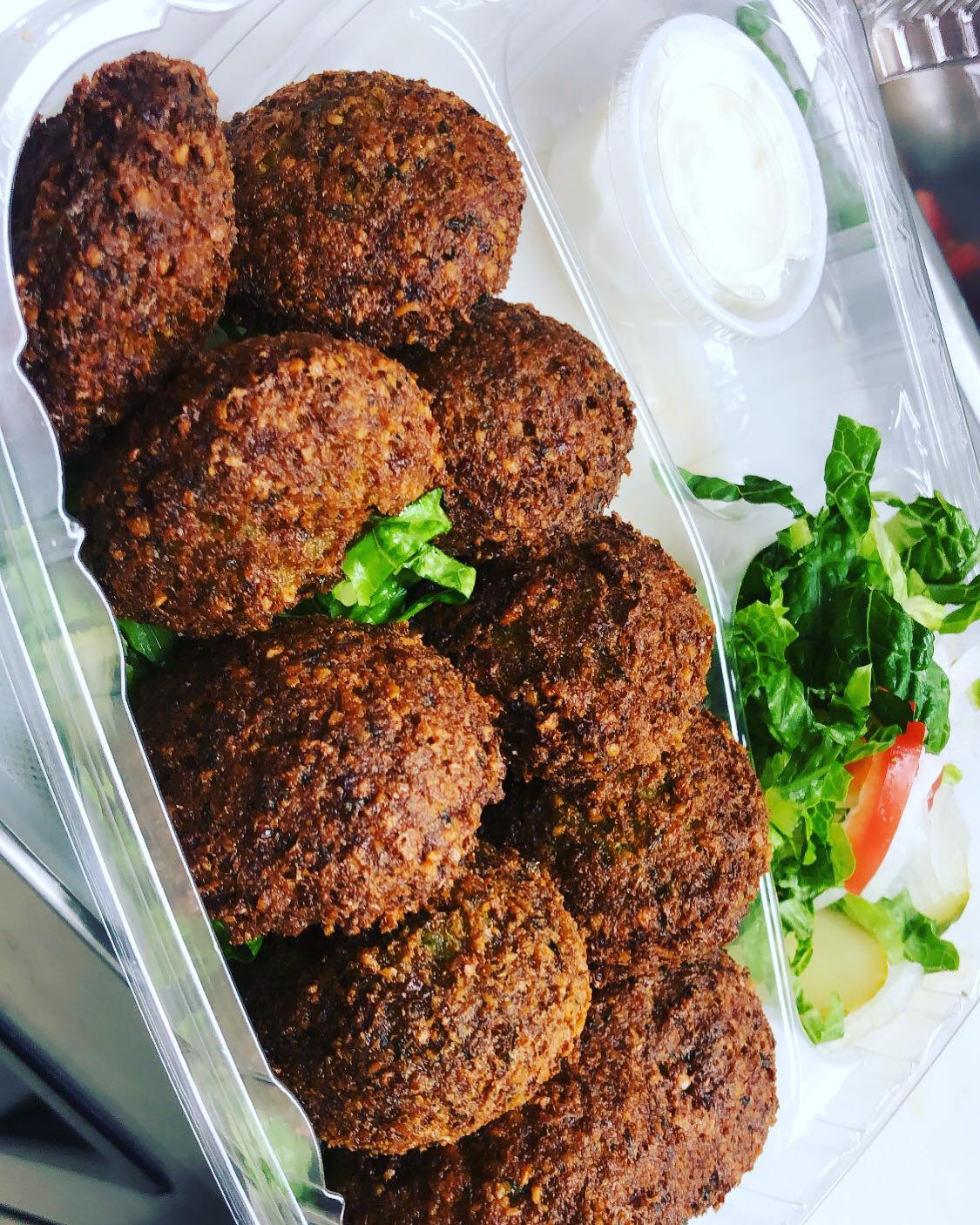 Order Falafel plate 10 pcs food online from Middle Eastern Appetite store, Kalamazoo on bringmethat.com