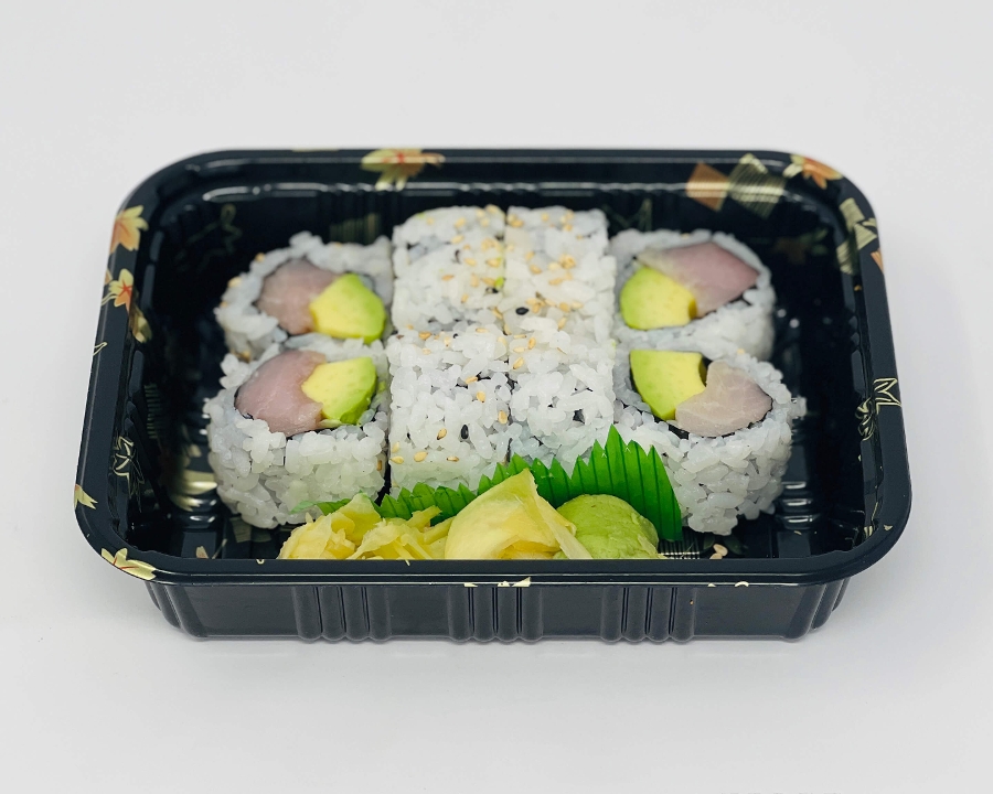 Order Yellowtail Avocado Roll food online from Poke Cafe store, North Charleston on bringmethat.com