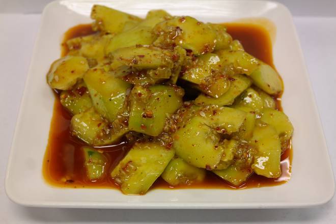 Order Cucumber with Chili and Vinegar Sauce (酸辣黄瓜) food online from Szechuan Gourmet store, Strongsville on bringmethat.com
