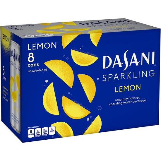 Order Dasani Sparkling Water Lemon Pack Of 8 food online from Deerings Market store, Traverse City on bringmethat.com