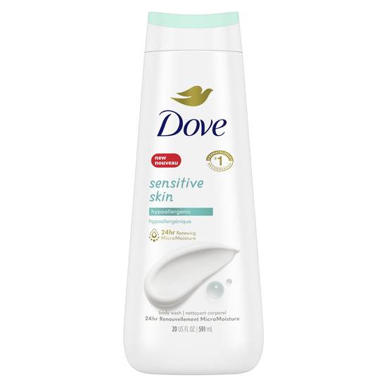 Order Dove Sensitive Skin Body Wash For Softer and Smoother Skin Hypoallergenic and Sulfate Free, 20 OZ food online from CVS store, SPRING VALLEY on bringmethat.com