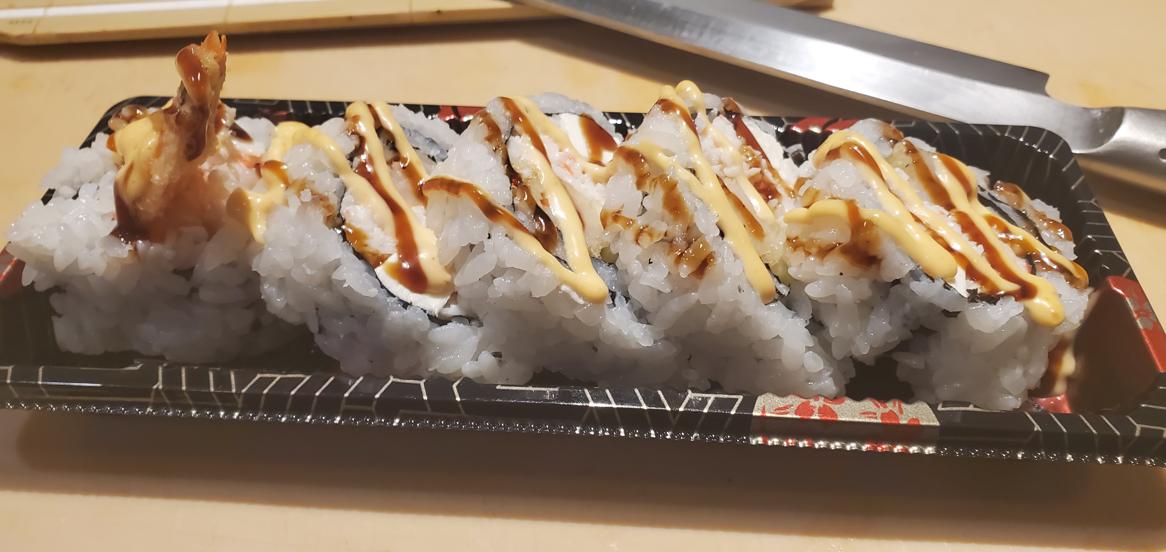 Order Shrimp Tempura Love Roll food online from Tokai Sushi store, Corona on bringmethat.com