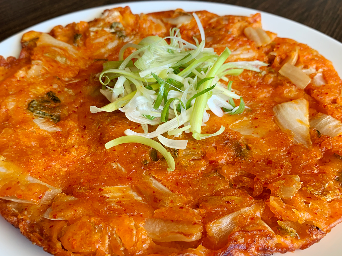 Order Kimchi Pancake food online from Knucks Asian Pub store, Rowland Heights on bringmethat.com
