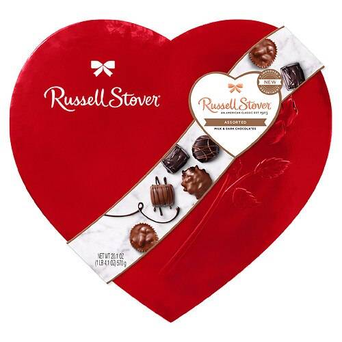 Order Russell Stover Valentine's Chocolate Heart - 20.1 oz food online from Walgreens store, Wilmington on bringmethat.com
