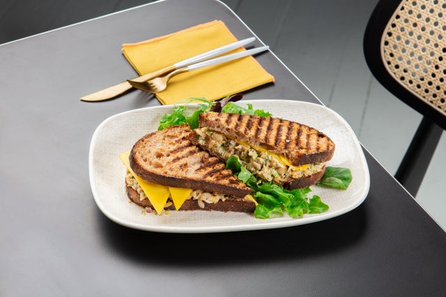 Order Chickpea Tuna Melt Sandwich food online from Madame Zuzu store, Highland Park on bringmethat.com