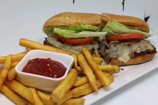 Order SIDE POCKET STEAK & CHEESE SUB food online from First Break Sports Bar store, Sterling on bringmethat.com