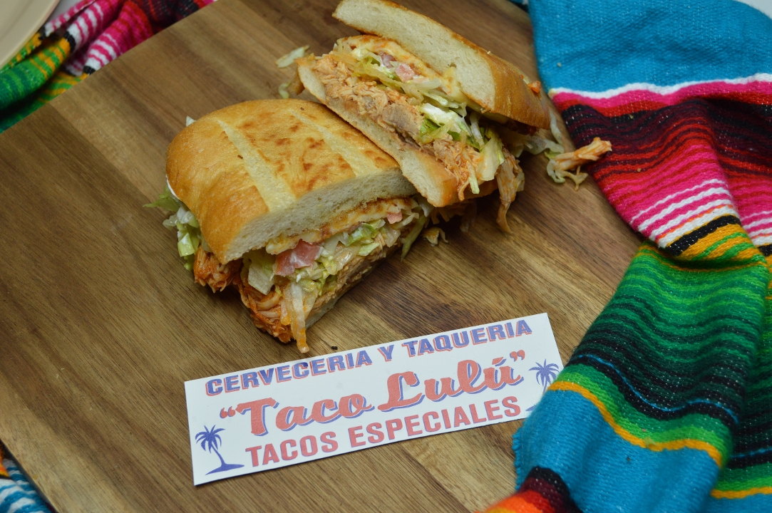 Order "Pollo" Chicken Torta food online from Taco Lulu store, Chicago on bringmethat.com