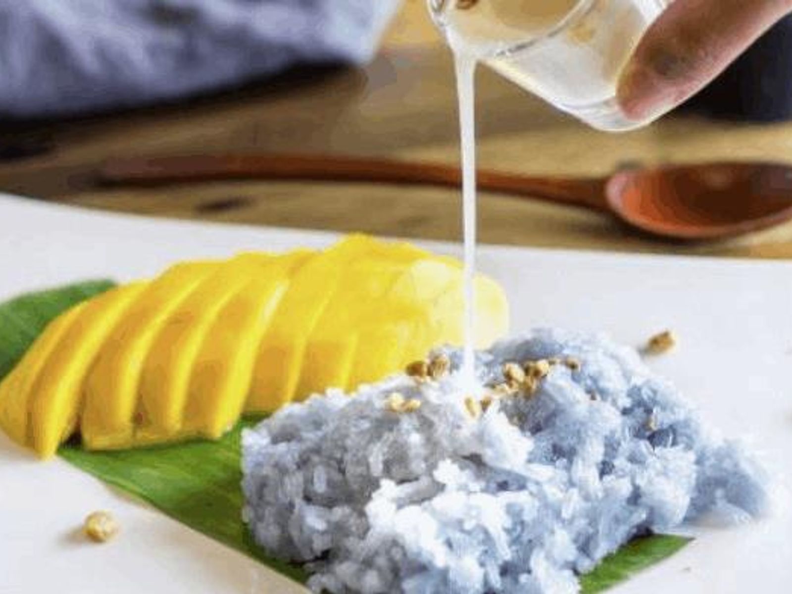 Order Mango with Sweet Sticky Rice food online from Coconut Newton store, Newton Center on bringmethat.com