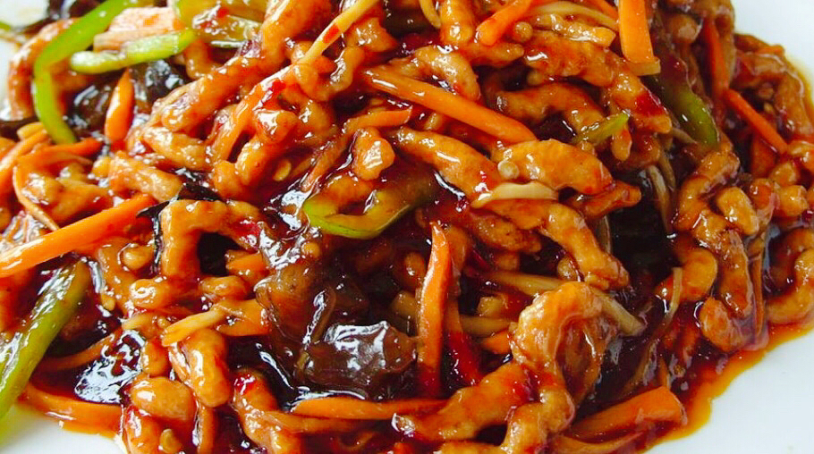 Order Shredded Pork and Hot Garlic Sauce鱼香肉丝 food online from Orient House Chinese Restaurant store, Madison on bringmethat.com