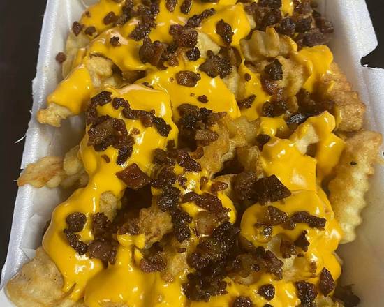 Order Bacon Cheddar Fries food online from Hibachi Xpress Bar & Grill store, Akron on bringmethat.com