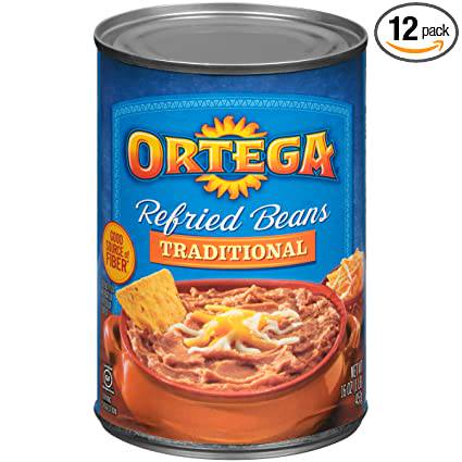 Order Ortega Refried Beans (16 oz)  food online from Ctown Supermarkets store, Uniondale on bringmethat.com