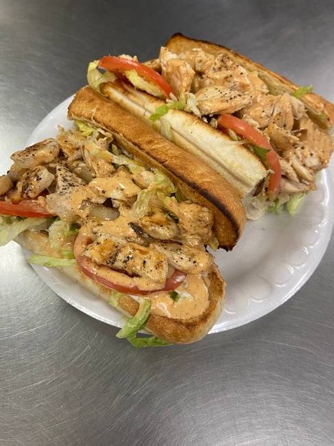Order Chicken Hoagie 12" food online from Jim's Steakout store, Buffalo on bringmethat.com