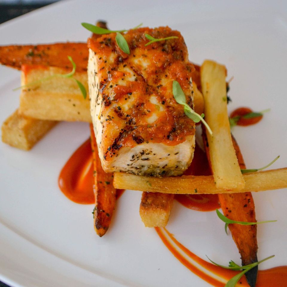 Order Grilled Wahoo food online from 1700 Degrees Steakhouse store, Harrisburg on bringmethat.com