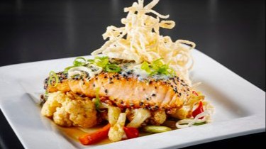 Order Sesame Crusted Atlantic Salmon food online from Remedy Tavern store, Henderson on bringmethat.com
