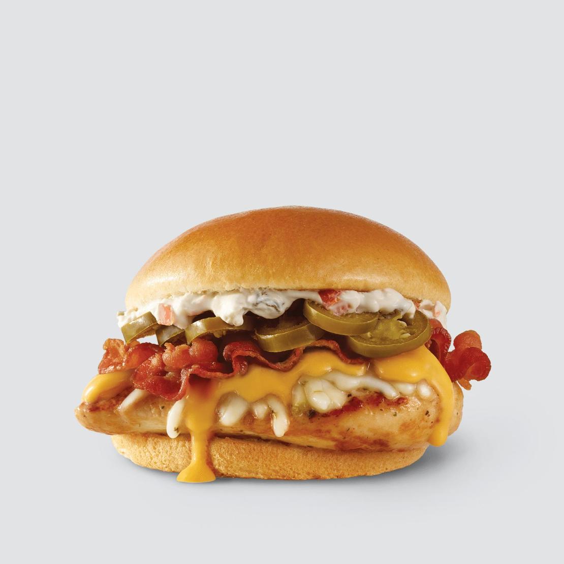 Order Grilled Jalapeño Popper Sandwich food online from Wendy's store, Fishers on bringmethat.com