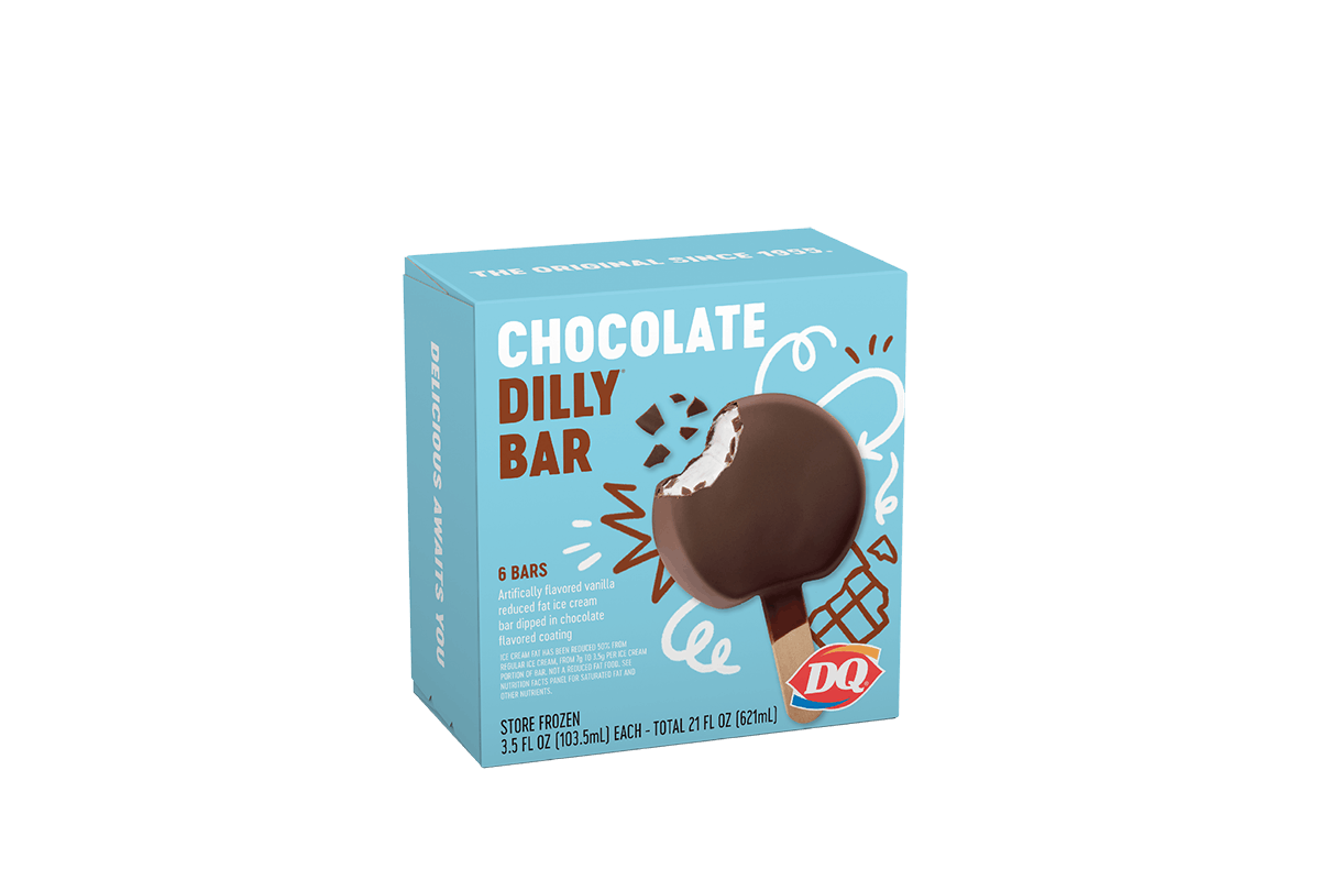 Order 6 pack Chocolate DILLY® Bar food online from Dairy Queen store, Clio on bringmethat.com