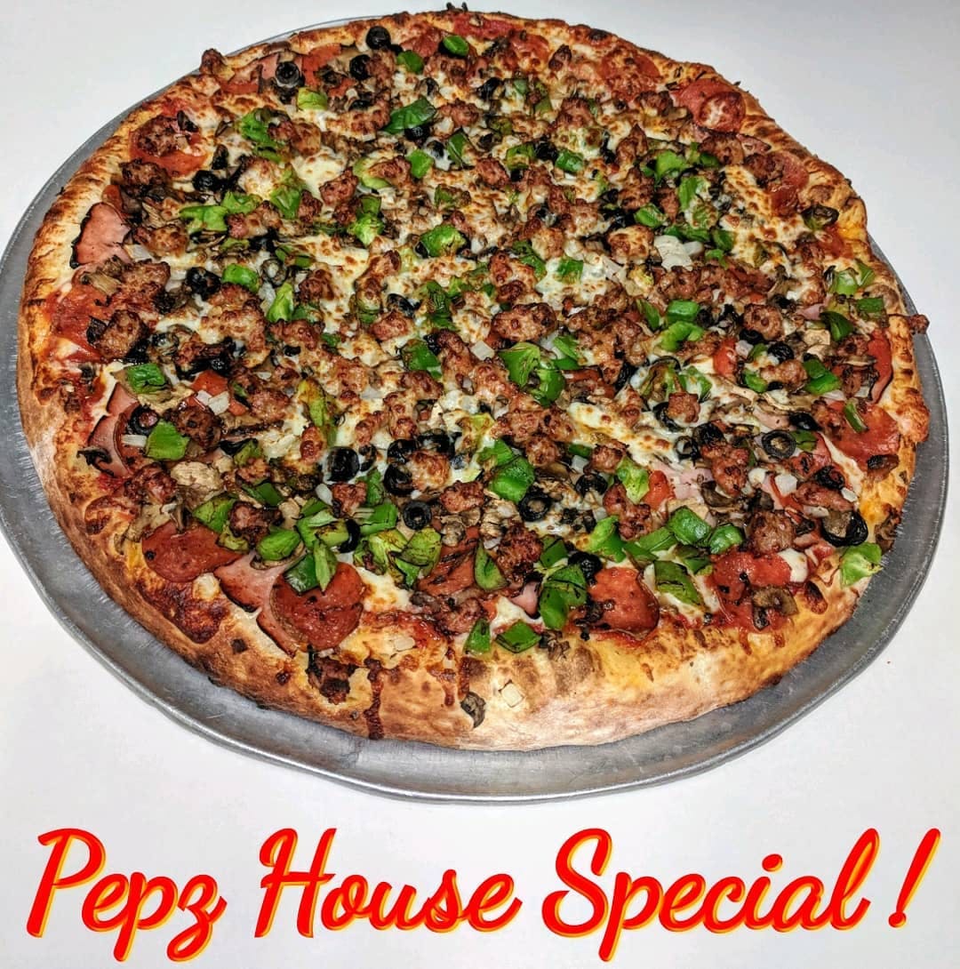Order Pepz House Special Pizza - 8" (4 Slices) food online from Pepz Pizza - S. Brookhurst St. store, Anaheim on bringmethat.com