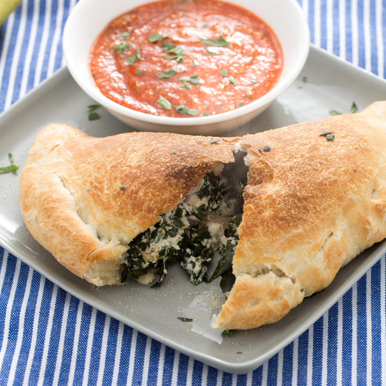 Order Spinach Calzone food online from Pudge Bros Pizza store, Denver on bringmethat.com