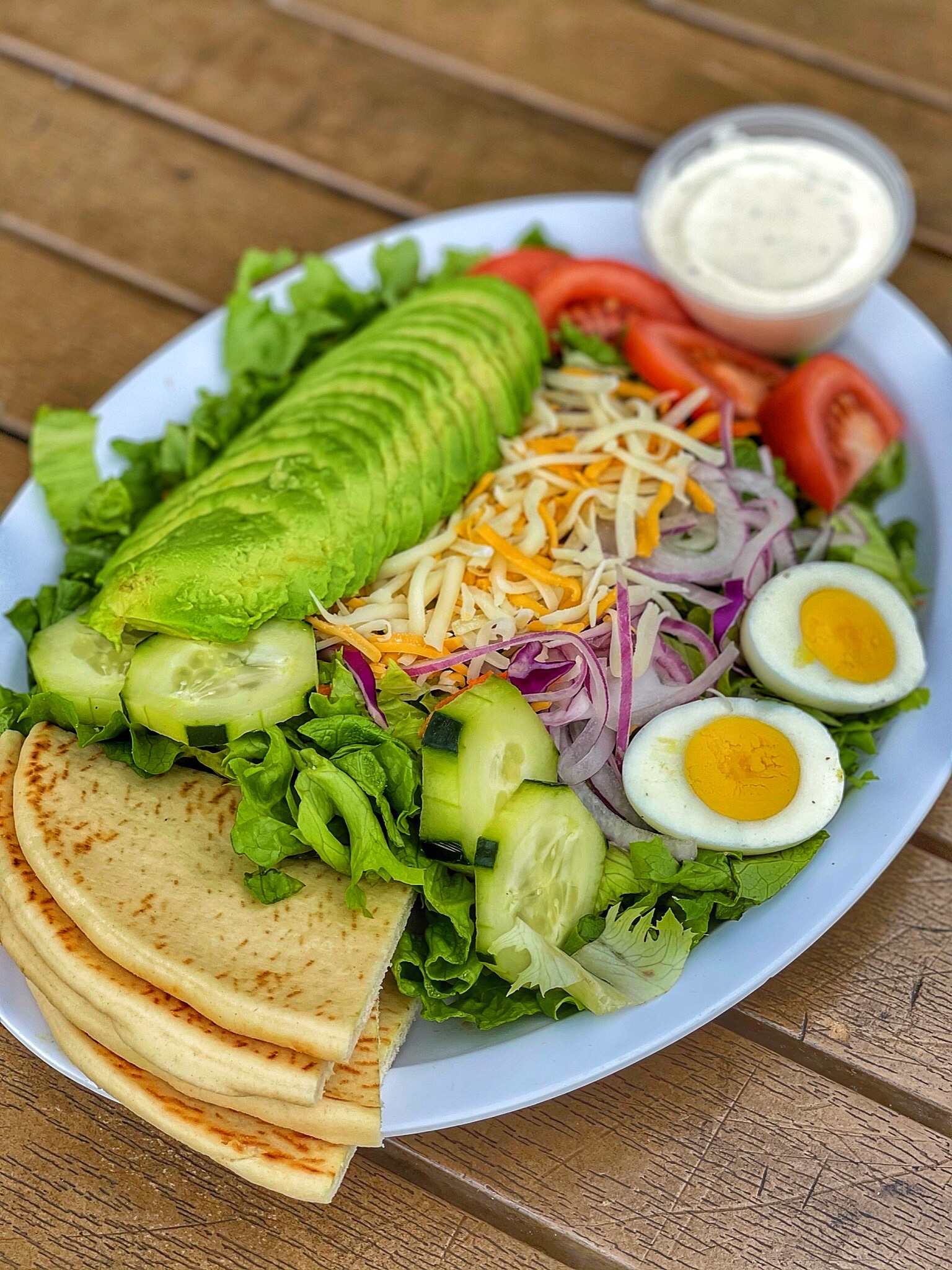 Order Large Mixed Green Salad food online from Classic Burger store, Gardena on bringmethat.com