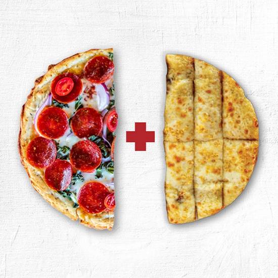 Order Pair a Half Signature Pizza food online from Pieology store, Surprise on bringmethat.com
