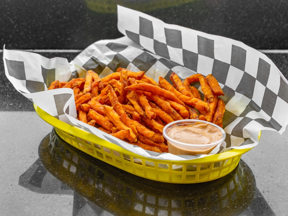 Order Regular Sweet Potato Fries food online from Cars Sandwiches & Shakes store, Montclair on bringmethat.com
