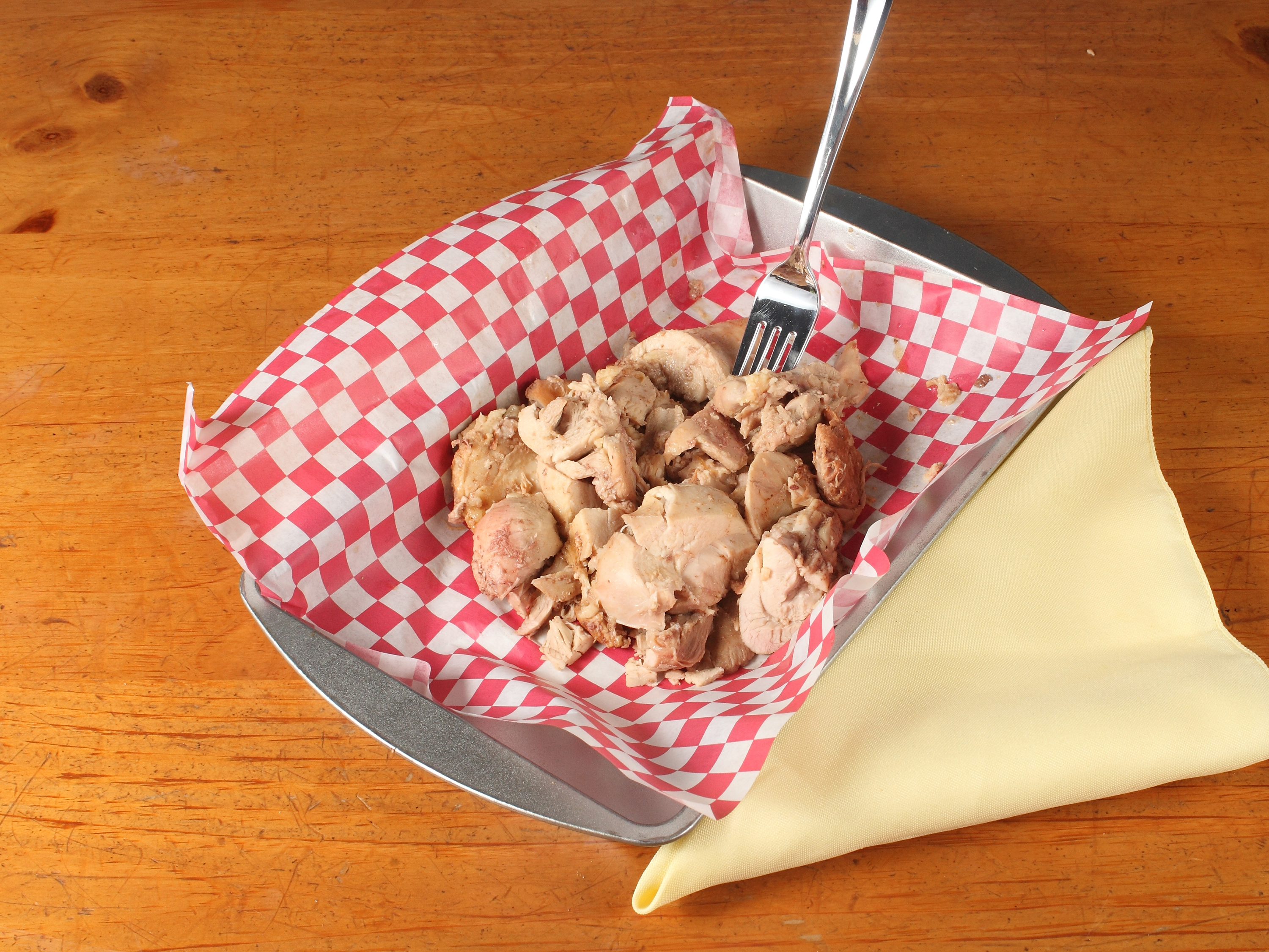 Order 1 lb. Pulled Chicken food online from Mint Hill Rockstore Bar-B-Q store, Charlotte on bringmethat.com