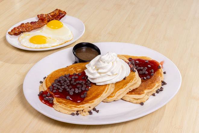 Order PBJ Pancake Combo food online from Shari'S Cafe store, Red Bluff on bringmethat.com