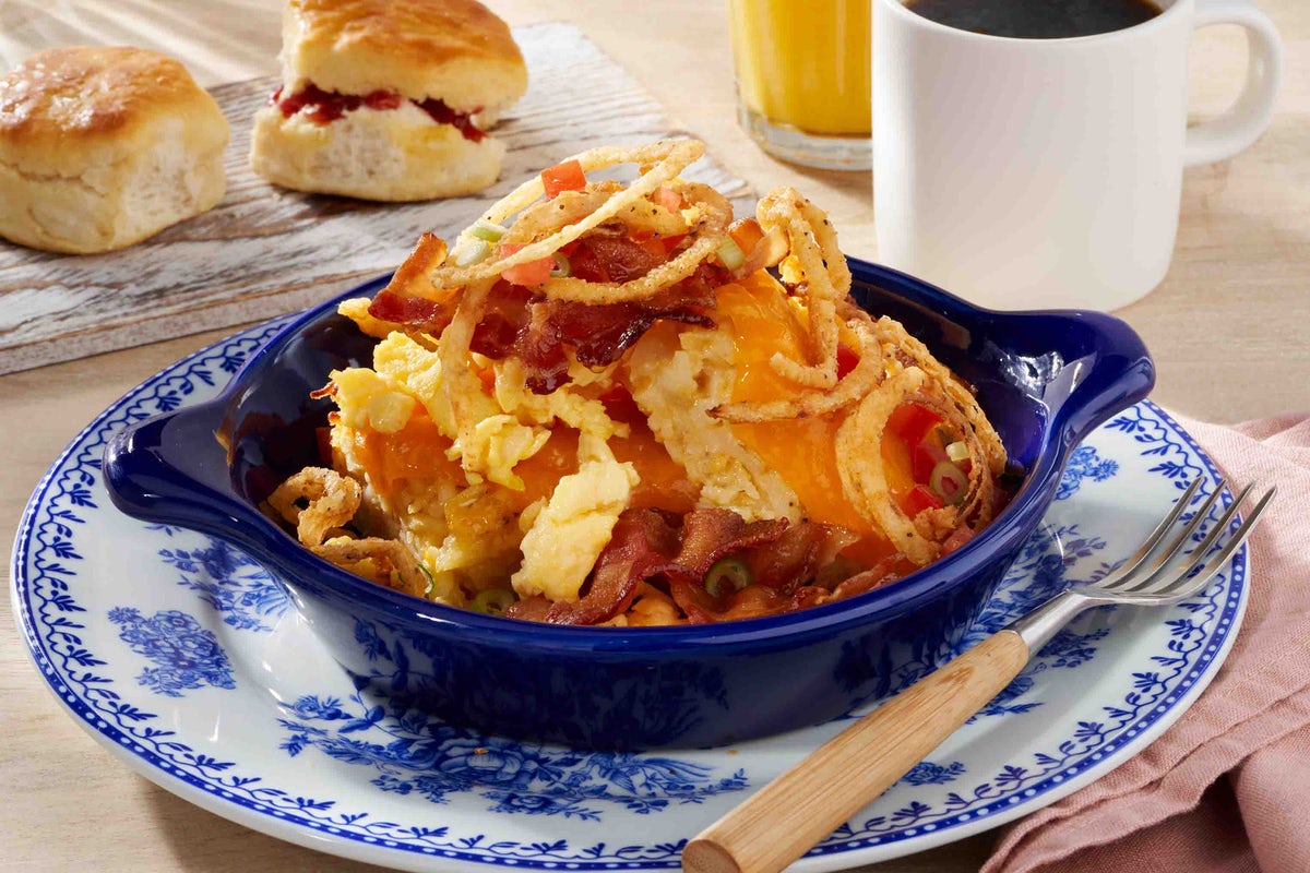 Order Bacon n’ Egg Hashbrown Casserole food online from Cracker Barrel Old Country Store store, Adairsville on bringmethat.com