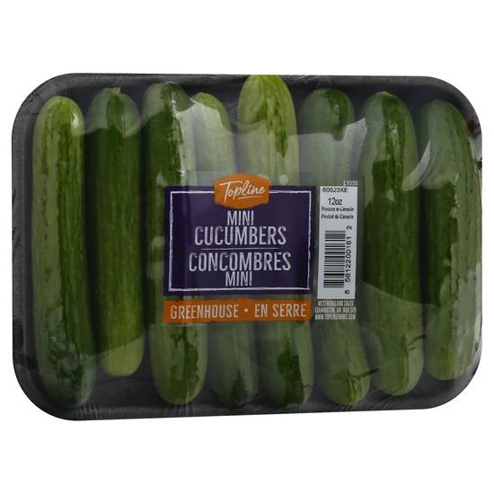 Order Top Line · Greenhouse Mini Cucumbers (12 oz) food online from Jewel-Osco store, Des Plaines on bringmethat.com