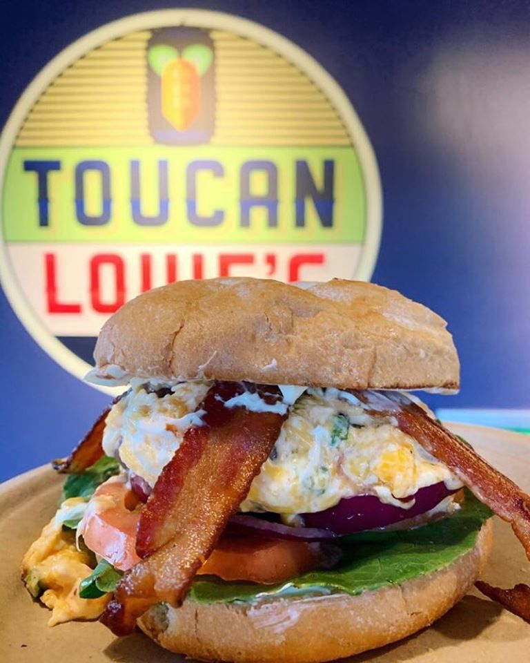 Order Pimento Cheeseburger food online from Toucan Louie's store, Charlotte on bringmethat.com