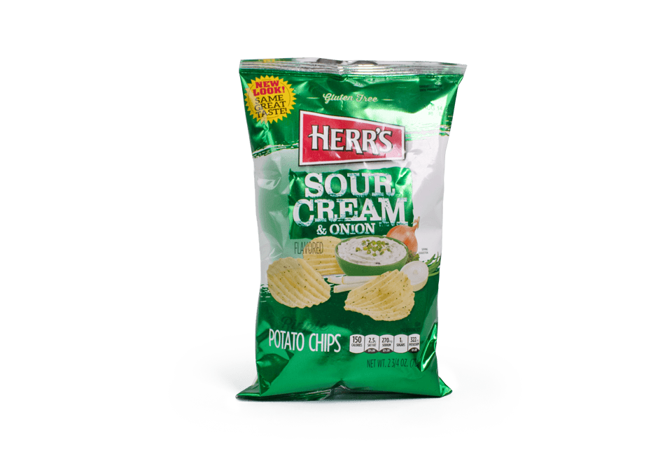 Order Herr's Sour Cream and Onion Chips 2.75oz food online from Wawa store, Yorktown on bringmethat.com