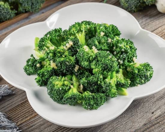 Order Sauteed Broccoli with Garlic food online from Shooting Star Cafe store, Oakland on bringmethat.com