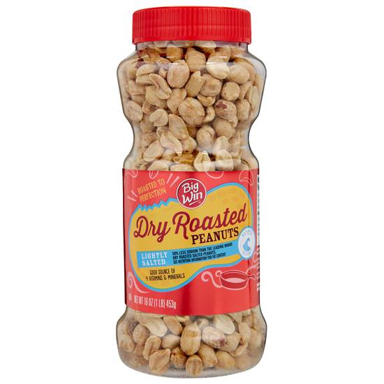 Order Big Win Dry Roasted Peanuts Lightly Salted (16 oz) food online from Rite Aid store, Eugene on bringmethat.com