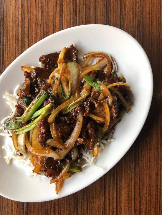 Order Mongolian Beef food online from House Of Lu store, Marietta on bringmethat.com