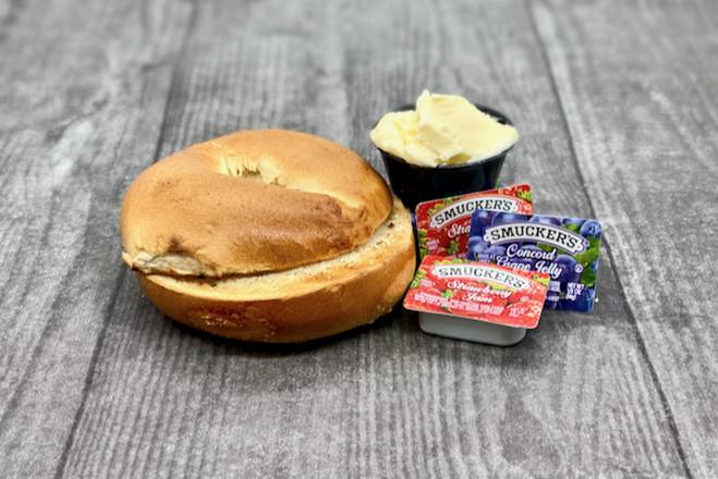 Order Bagel with Butter 'N Jelly food online from Roasters N Toasters store, Pinecrest on bringmethat.com