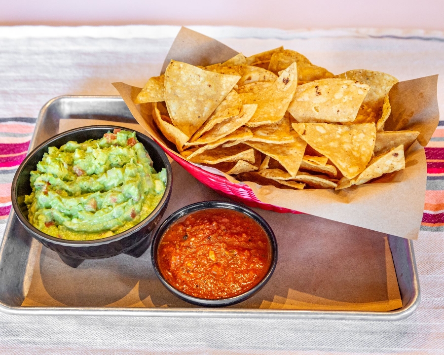 Order Guacamole & Chips food online from Barbacoa store, Summit on bringmethat.com
