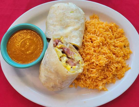 Order American Burrito food online from Bialy Cafe store, Evergreen Park on bringmethat.com