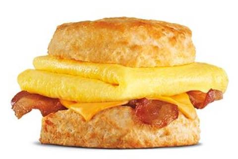 Order Bac Sunrise (Egg, Meat, and Cheese) Biscuit food online from Carl's Jr. store, Edmond on bringmethat.com