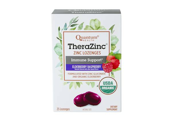 Order TheraZinc Lozenge Elderberry Raspberry (25 ct) food online from Rite Aid store, Warren on bringmethat.com