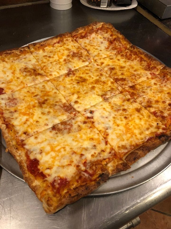 Order Sicilian Cheese Pizza - 16'' (Serves 9) food online from Mulberry Street Pizza store, Newark on bringmethat.com