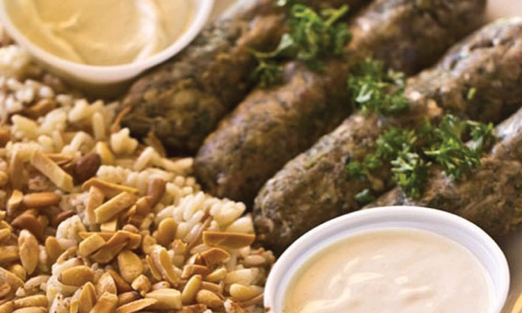 Order Mediterranean Beef Kafta Plate food online from Aladdin's Eatery store, Youngstown on bringmethat.com