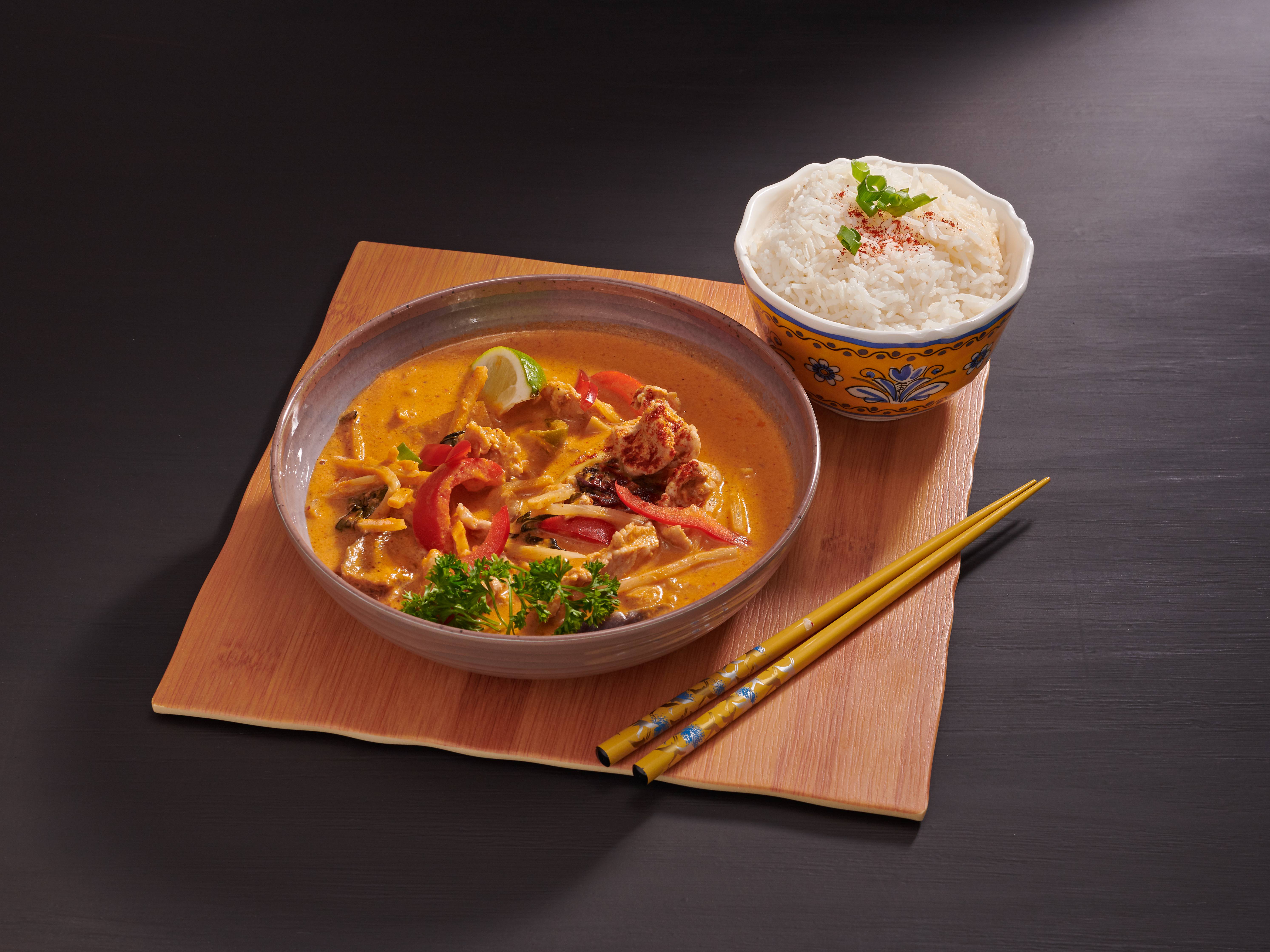 Order Red Curry food online from Thai Pod Restaurant store, Portland on bringmethat.com