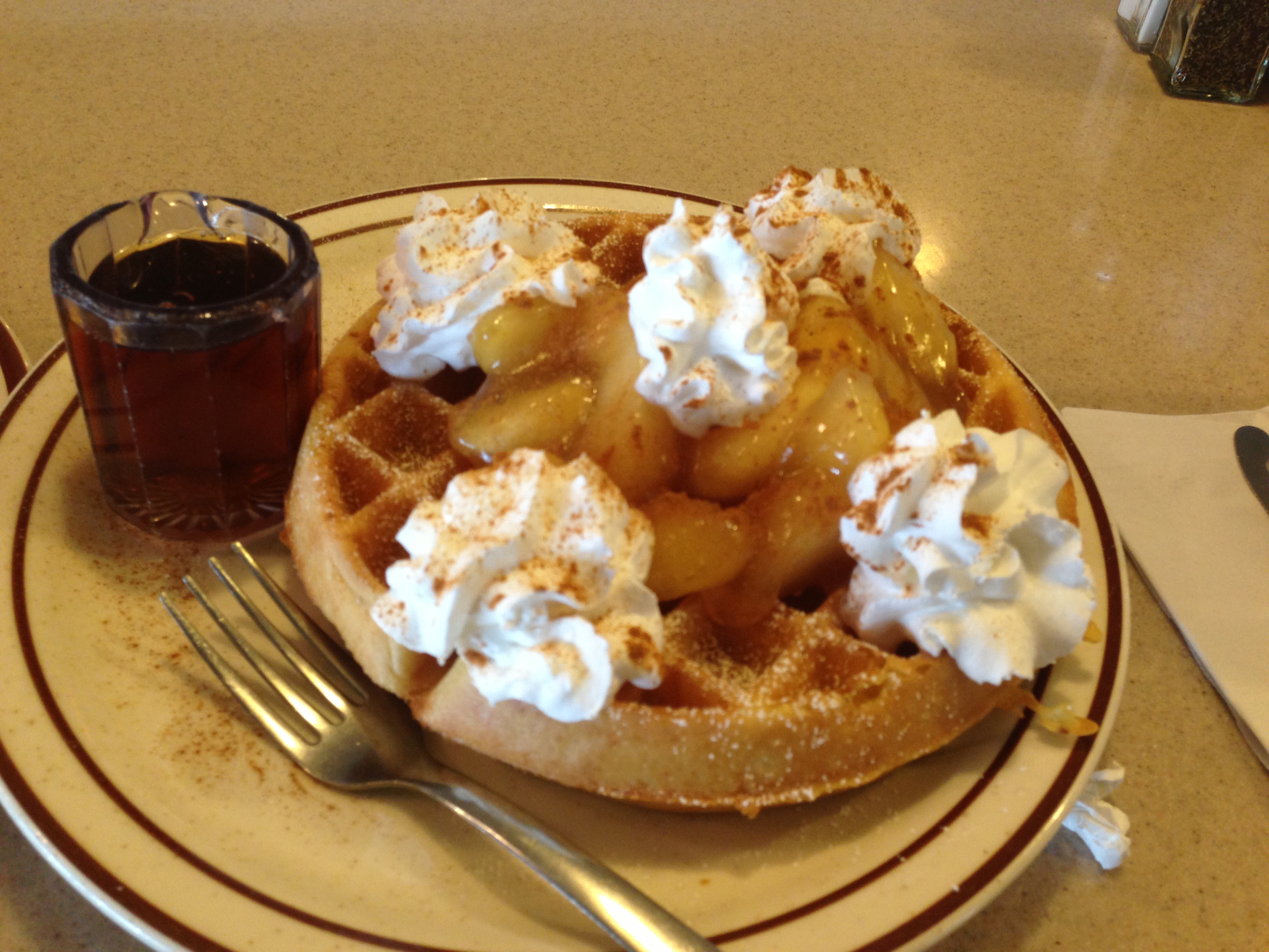 Order Fruit Topped Waffle food online from Sunrise Waffle Shop store, Rancho Cordova on bringmethat.com