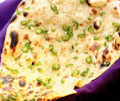 Order Bullet Naan(Chilly Garlic Naan) food online from Spicelife Indian Fare store, Gaithersburg on bringmethat.com