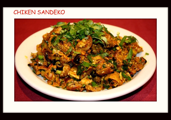 Order Sadeko Chicken (Nepali Chhoyala) food online from Kathmandu Kitchen store, Towson on bringmethat.com