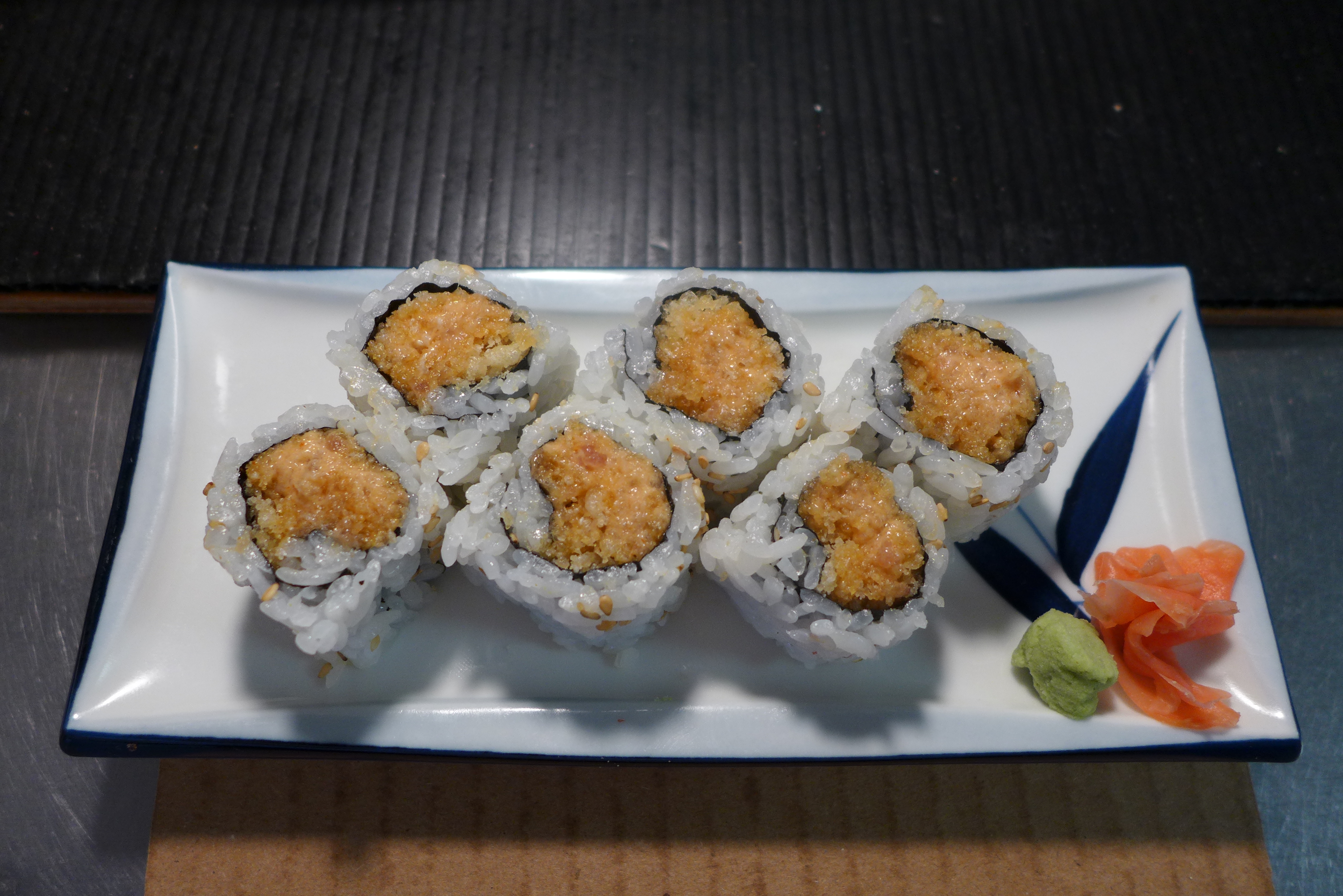 Order Spicy Salmon Roll food online from Tokyo Sushi store, Edison on bringmethat.com