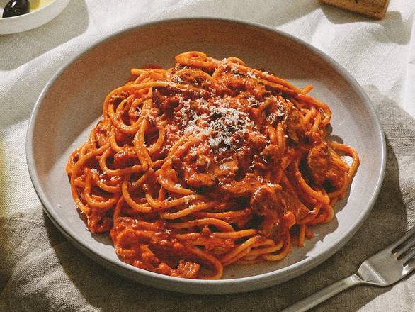Order Fettuccine Bolognese food online from Pasta Glory store, San Diego on bringmethat.com