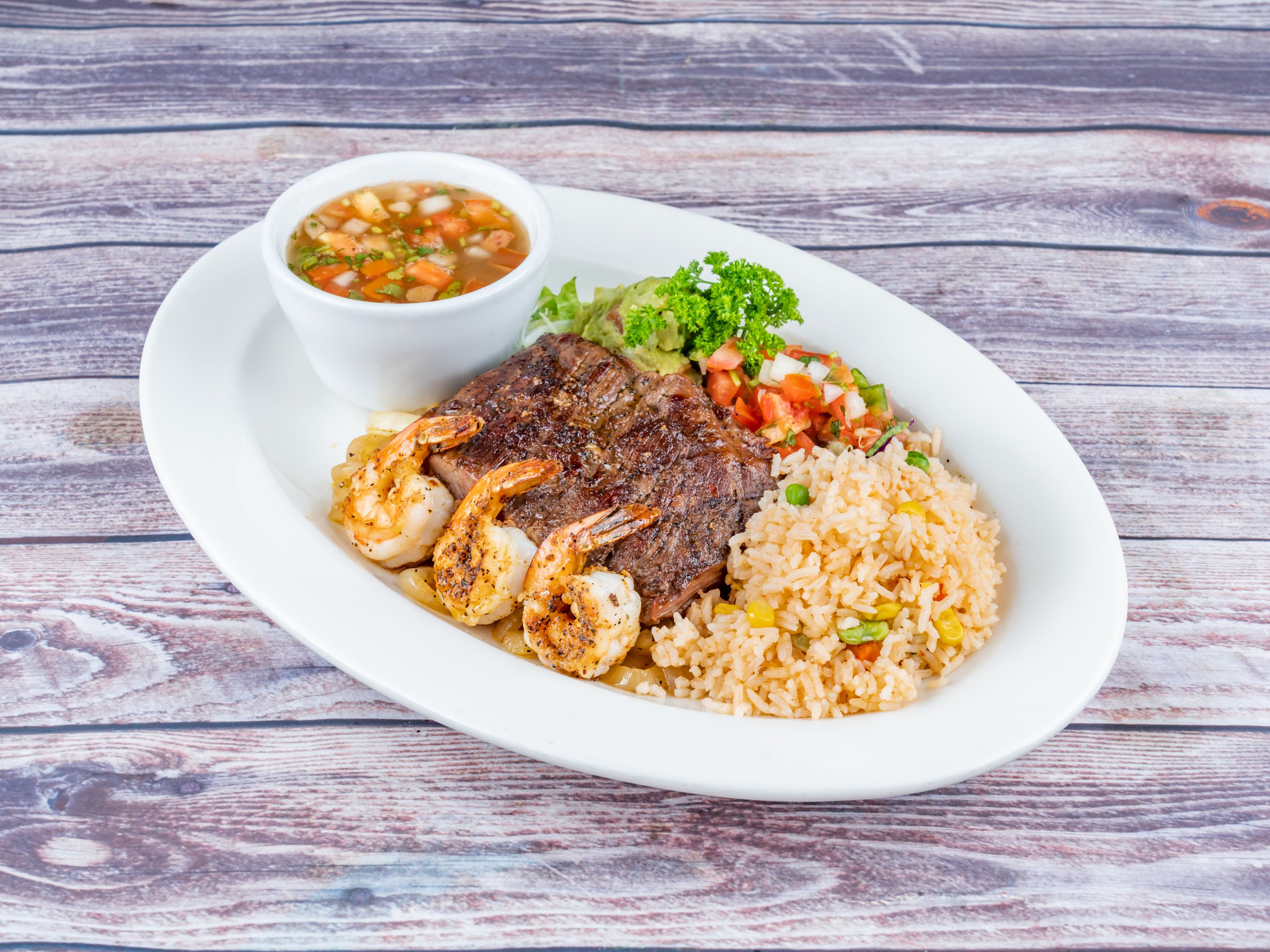 Order Steak and Shrimp food online from Rita Cantina Mexican Kitchen store, Pinehurst on bringmethat.com
