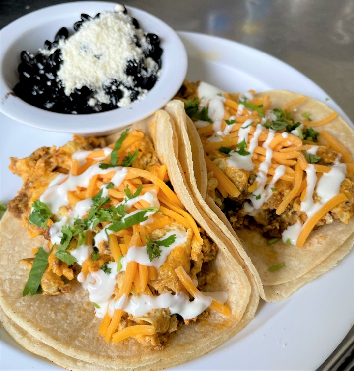 Order Breakfast Tacos food online from Monkey Business Cafe store, Fullerton on bringmethat.com